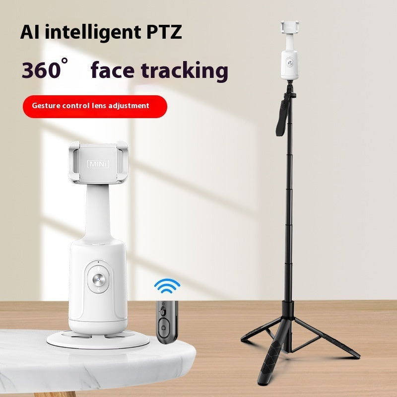 Cardan de suivi de visage automatique 360 Cardan intelligent AI Suivi de visage Support de téléphone automatique pour téléphone intelligent Vidéo Vlog Trépied stabilisateur en direct