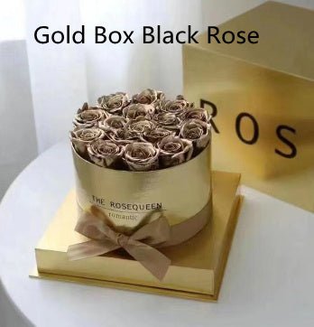 Silver Mirror Round Flower Pot Preserved Flower