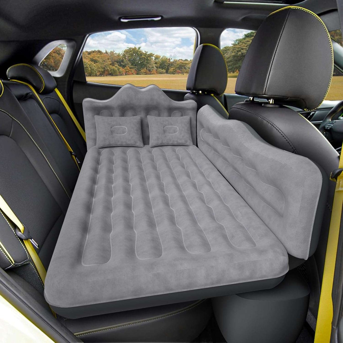 Thicken Backseat SUV/Car/Truck Air Mattress Air Bed Inflatable SUV Truck Mattress -24'' Width/Black