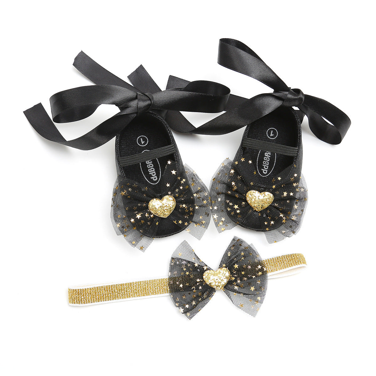 Coffret cadeau bébé papillon mignon avec chaussures de bébé chaussures de princesse coiffe Couronne