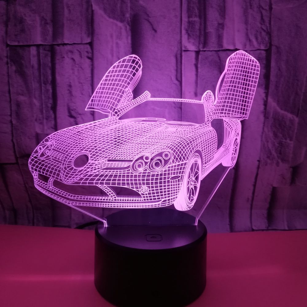 3D LED Colorful Touch Table Lamp – Night Light with Mood Lighting