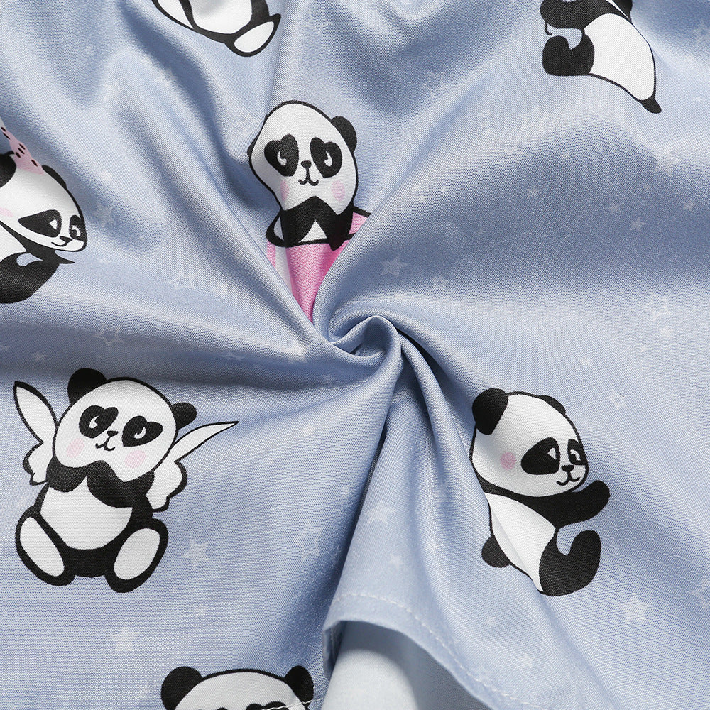 Ensemble de pyjama panda roux dessin animé
