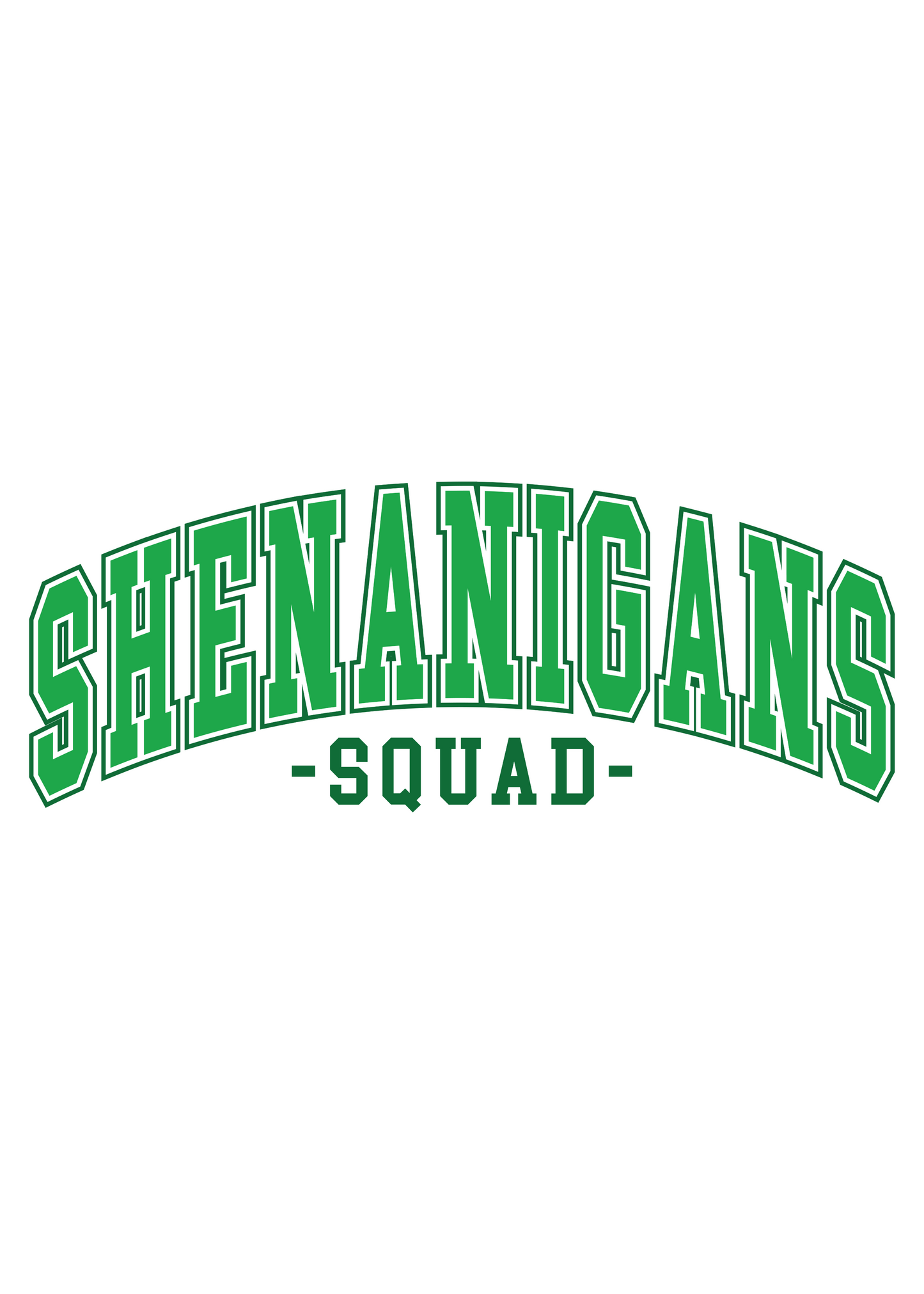 T-shirt graphique unisexe en bambou/coton Shenanigans Squad