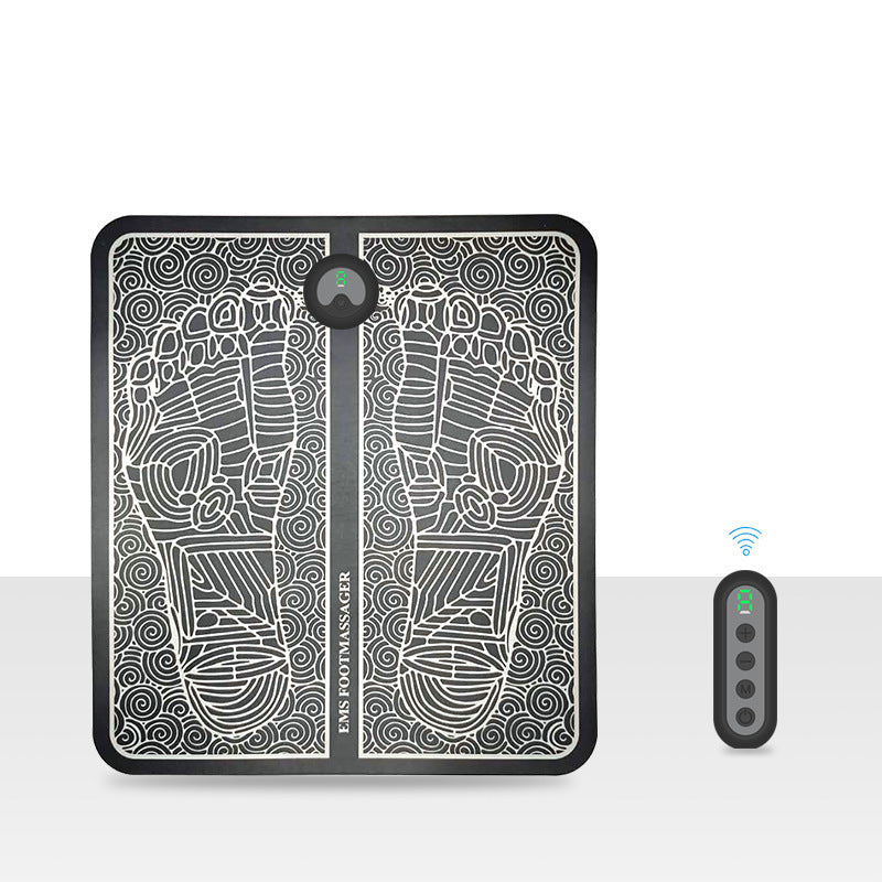 Masseur de Pieds Électrique EMS ABS Physiothérapie Revitalisant Pédicure Vibrateur de Pied TENS Stimulateur Musculaire de Pied Sans Fil Unisexe