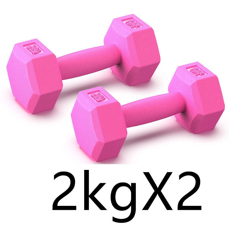 Haltères musculation bras homme, haltères en caoutchouc pour femme, équipement de fitness à domicile