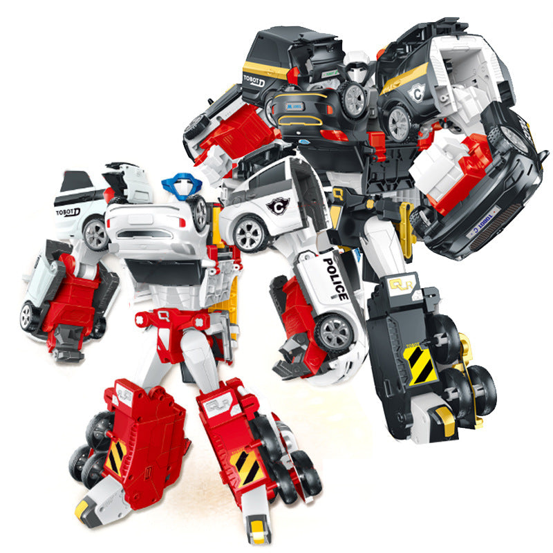 Robot Deformador de Coche Tres en Uno Combinado Diamante