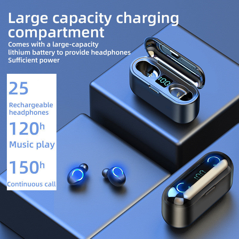 Auriculares Bluetooth táctiles con pantalla estéreo 5.0