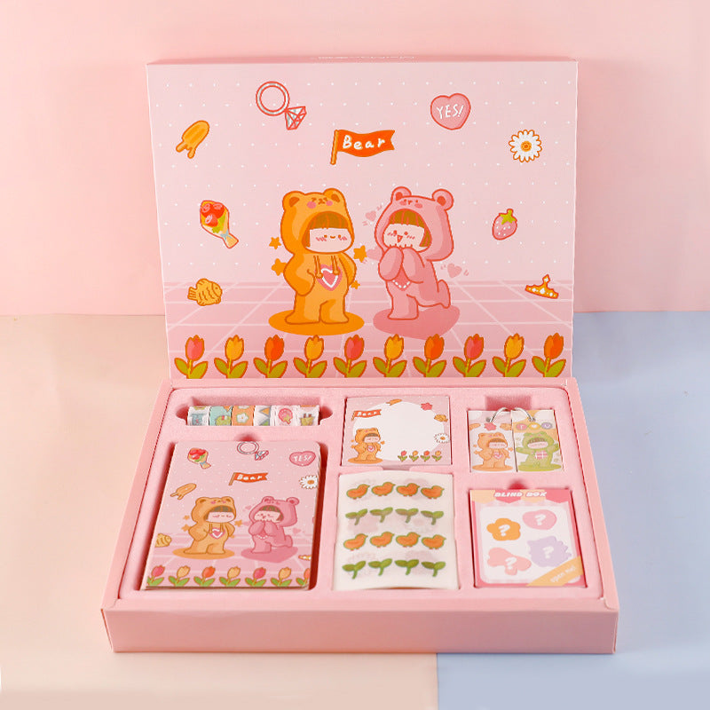 Ensemble de papeterie cadeau partenaire compte manuel boutique fournitures scolaires