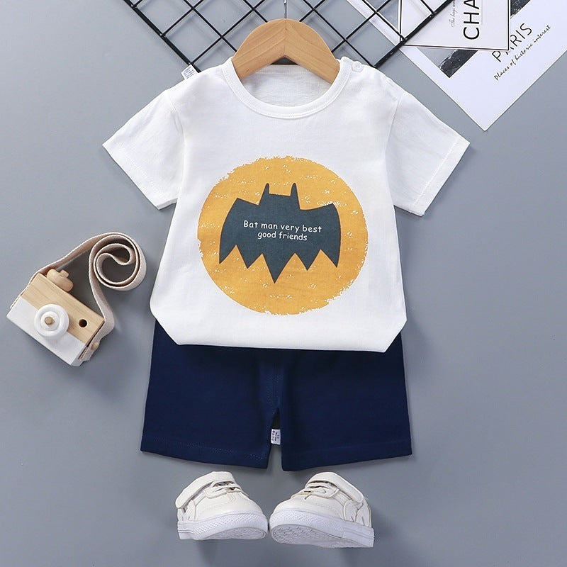 Vêtements d'été pour bébés et jeunes enfants de 1-2-3-4-5-6 ans T-shirt short
