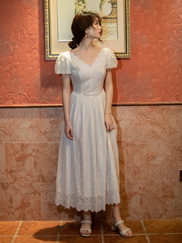 Super Fée Fille Douce Robe de Mariée Petite Robe Longue Fille