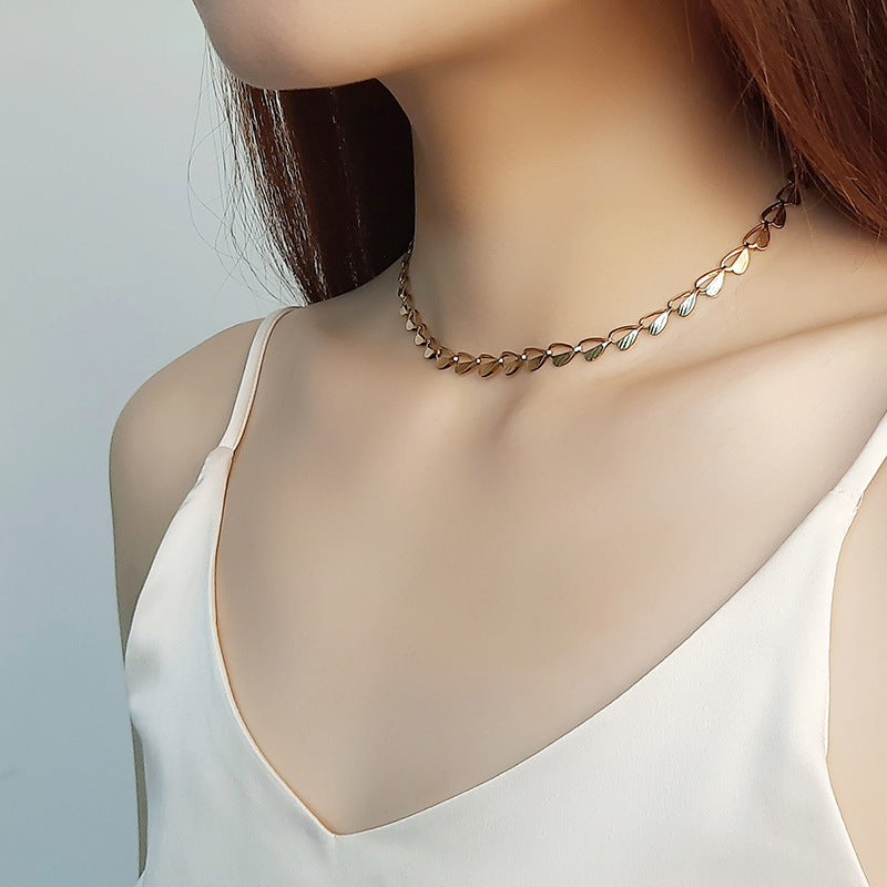 Heart Leaves Chain Bracelets for Women