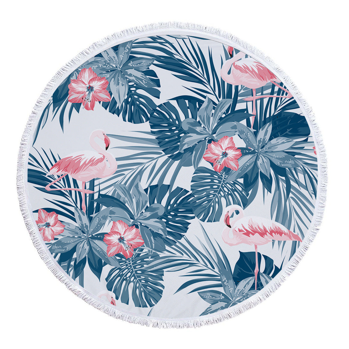 Serviette de plage ronde imprimée