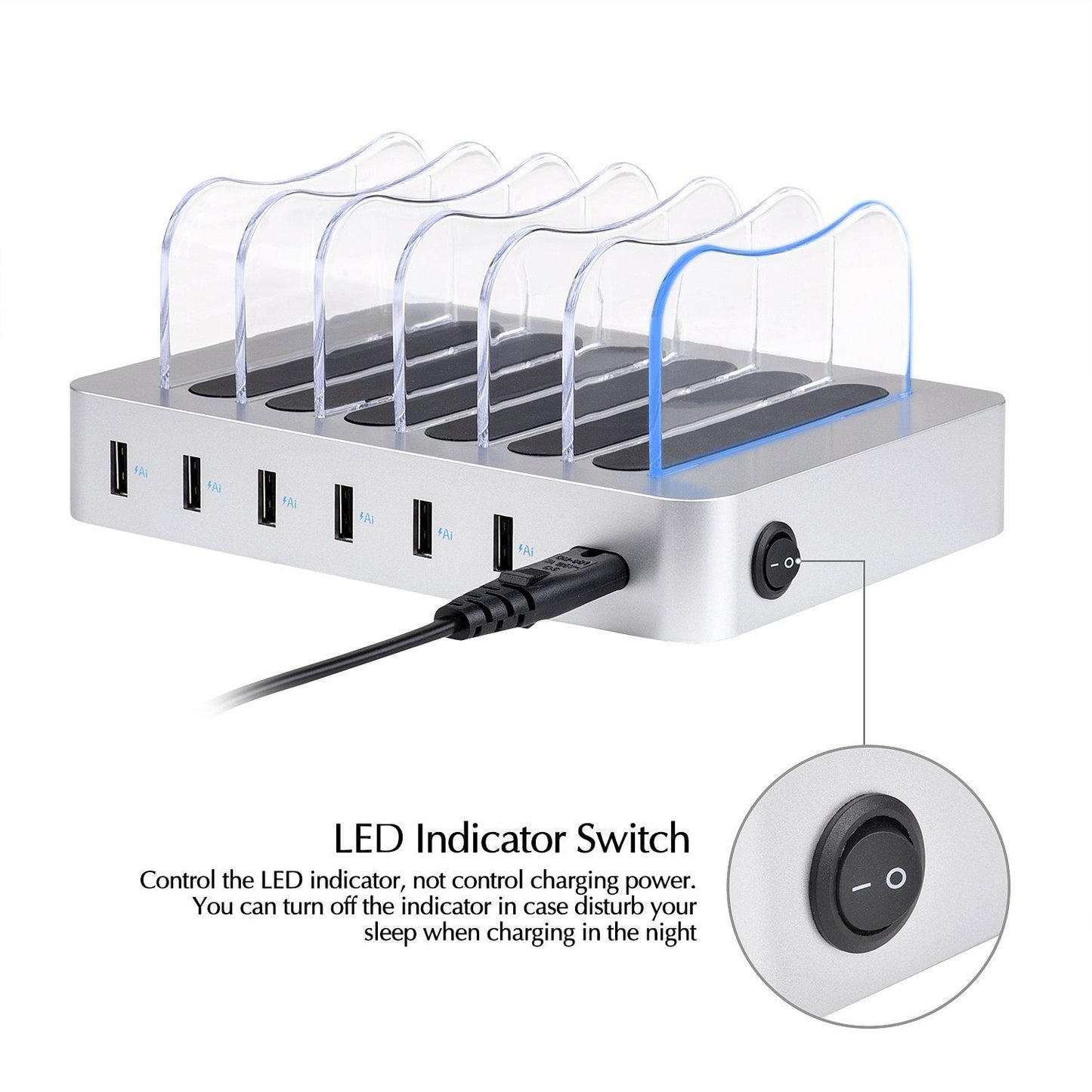 Chargeur sans fil multifonctionnel Chargeur universel multi-ports