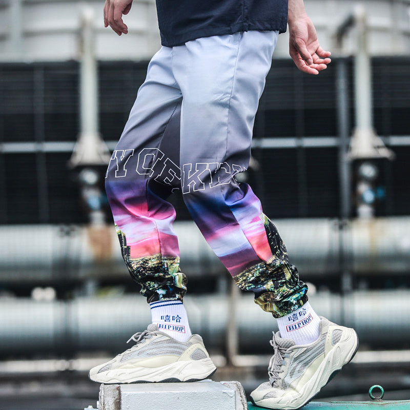 Pantalon de sport molletonné dégradé