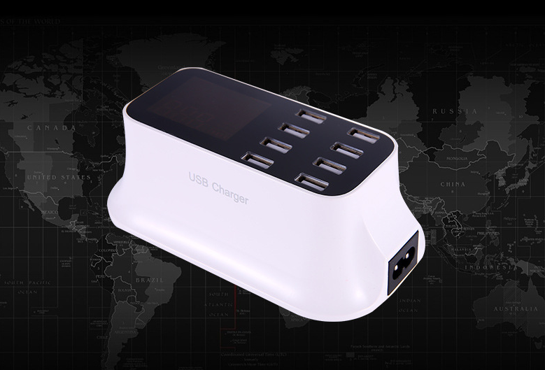 Cargador con pantalla digital 40W8usb