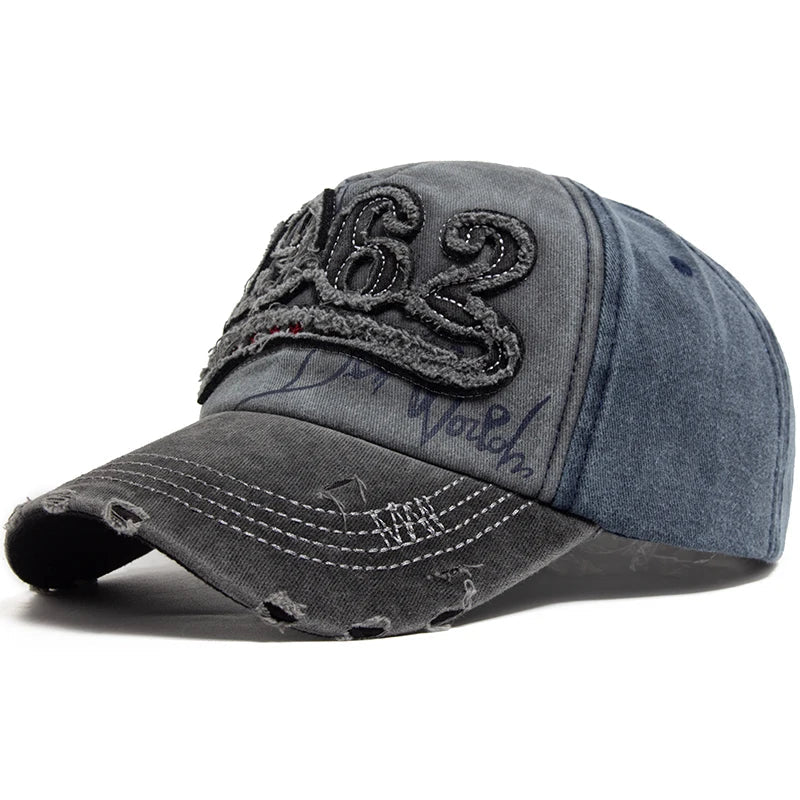1962 Embroidery Vintage Washed Cotton Baseball Cap