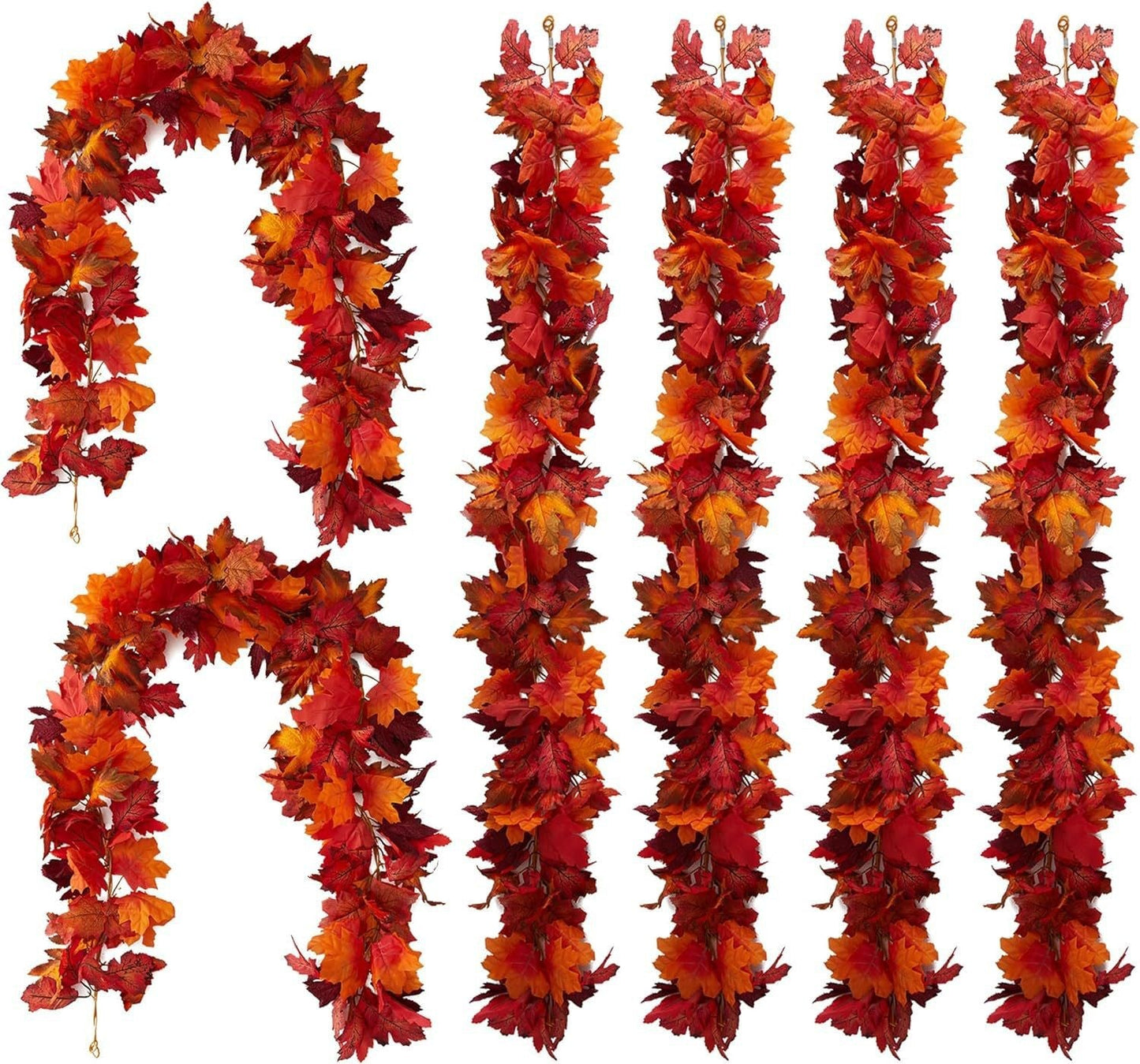 Ratán decorativo de otoño - Hoja de arce - 1 unidad