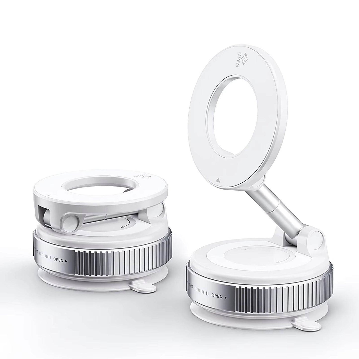 Magnetic Car Phone Mount – 360° Foldable Aluminum Holder