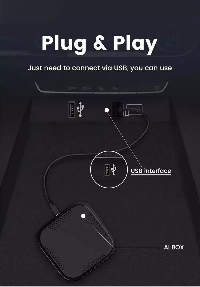 Boîtier CarPlay Android pour DVD de voiture TBOX