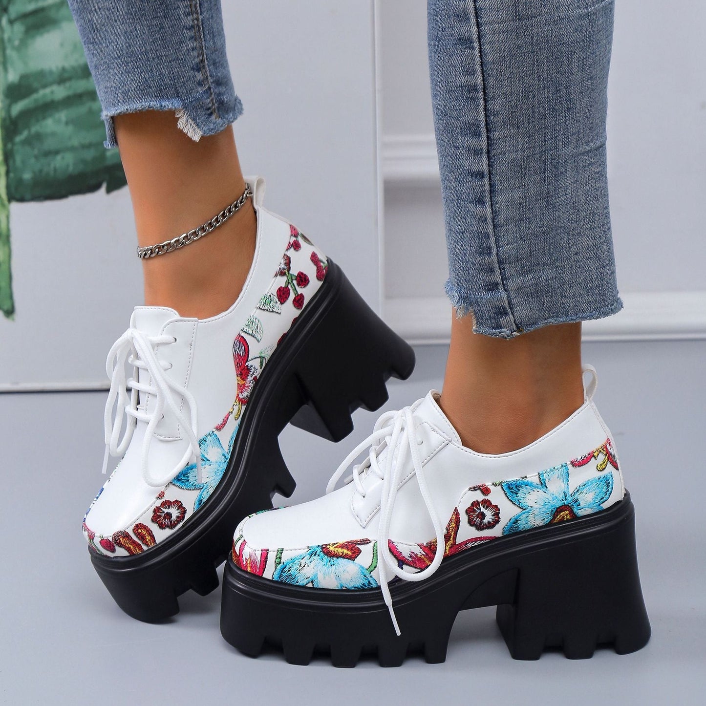 Bottes compensées nues femme printemps nouvelle collection à semelle muffin