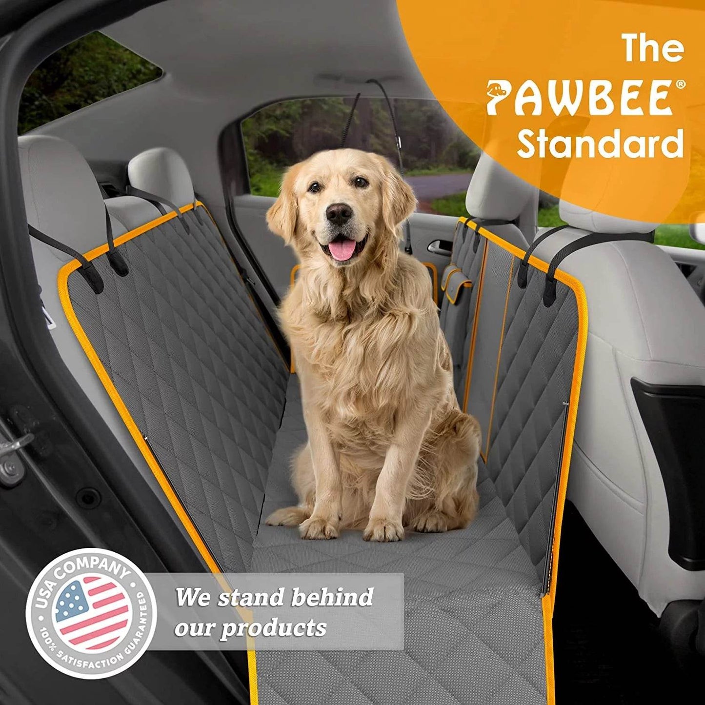 Luxury Dog Car Seat Cover Hammock – Waterproof, Non-Slip & Travel-Ready | The Max & Rex Collection