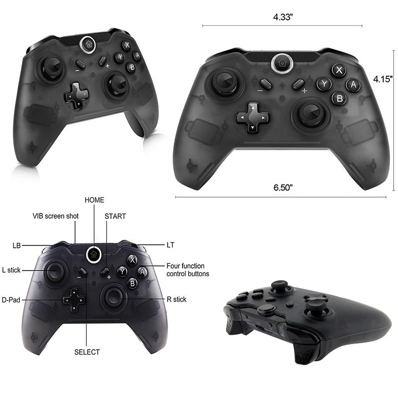 Manette de jeu compatible avec la console de jeu Switch, contrôleur Bluetooth sans fil Pro