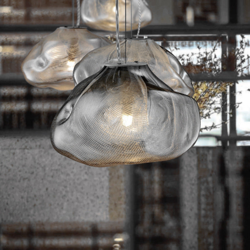 Lámpara de araña decorativa de cristal posmoderna de lujo ligero