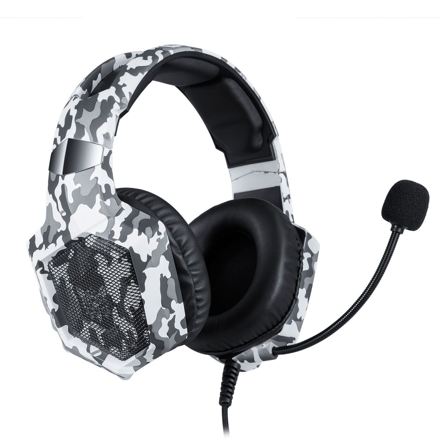 K8 Camouflage Gaming Headphones – 3.5mm Wired Headset for PS4, Xbox, iPhone & iPad