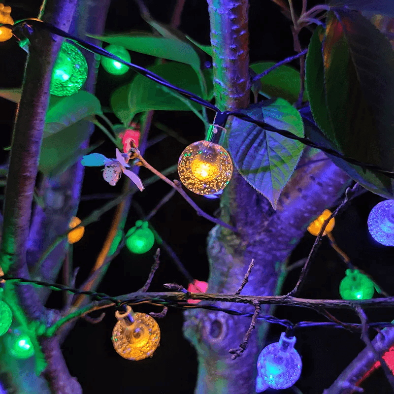 Solar Bubble Ball String Lights – Outdoor Waterproof LED Garden & Patio Lights
