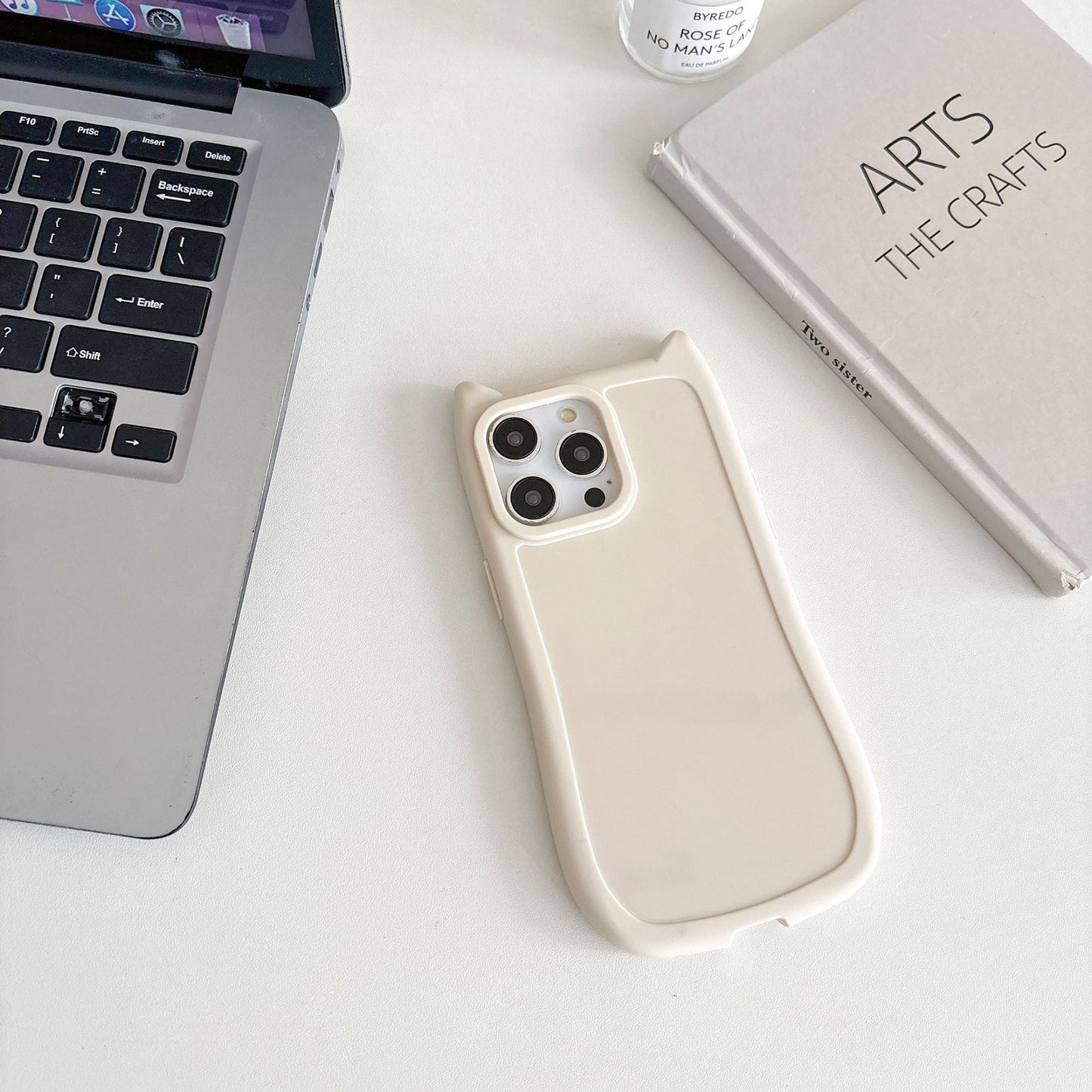 Cat Ears Silicone iPhone Case – Cute High-Grade Protective Cover | iPhone 11–16