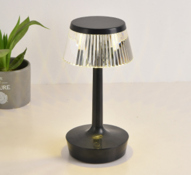 Nueva lámpara de mesa de cristal, creativa, en forma de seta, para mesita de noche en el dormitorio