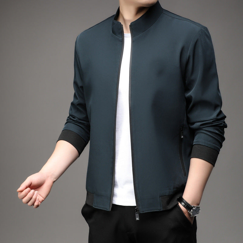 Loose Lapel Casual Zip Jacket