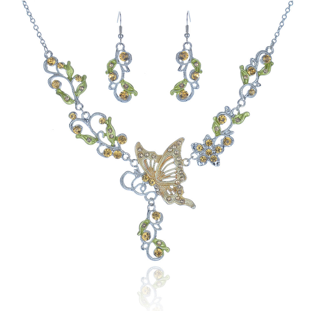 Dielian Flower Necklace Jewelry