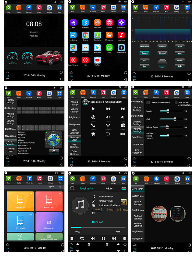 Navegador inteligente Android con pantalla vertical de gran tamaño