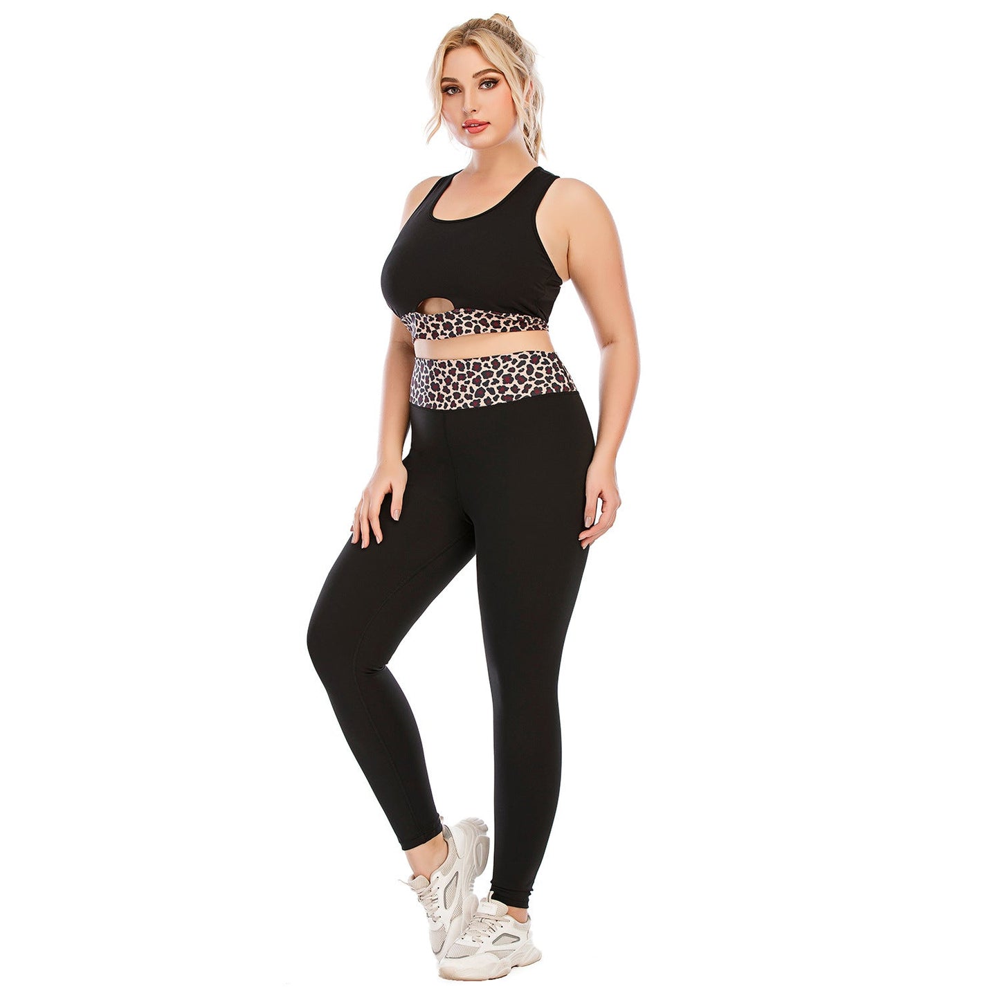Tenues d'entraînement Grande Taille Vêtements de Yoga Moulants Pantalons Barbie Soutien-gorge de Sport
