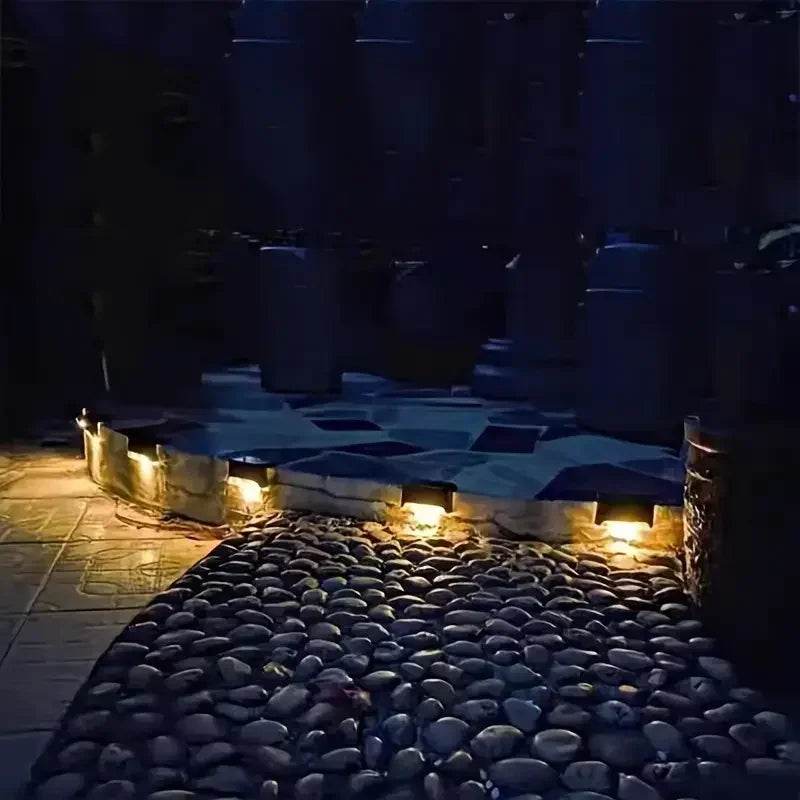 Waterproof Solar LED Deck & Stair Lights – Outdoor Step Lighting for Garden & Patio