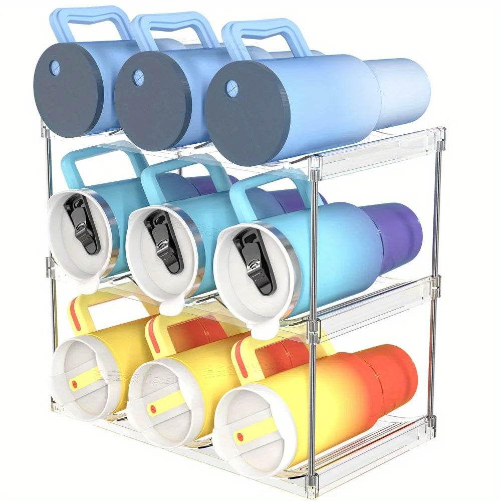 Water Bottle Organizer Rack for Kitchen