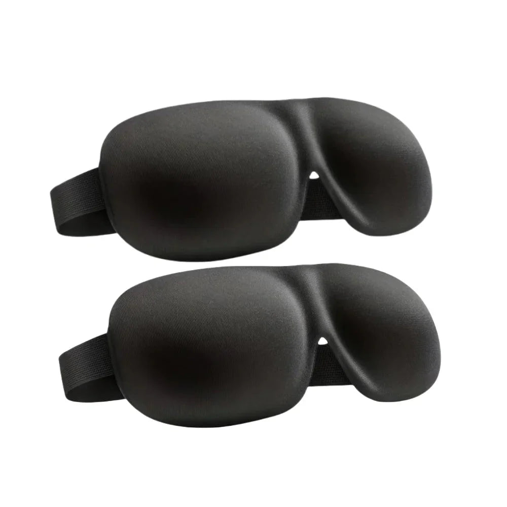 3D Contoured Sleep Mask | Ultra-Soft Breathable Light Blocking Eye Cover