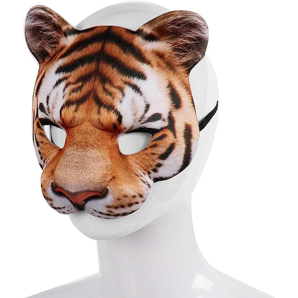 3D Realistic Animal Foam Mask | Full Face Cosplay Costume Accessory