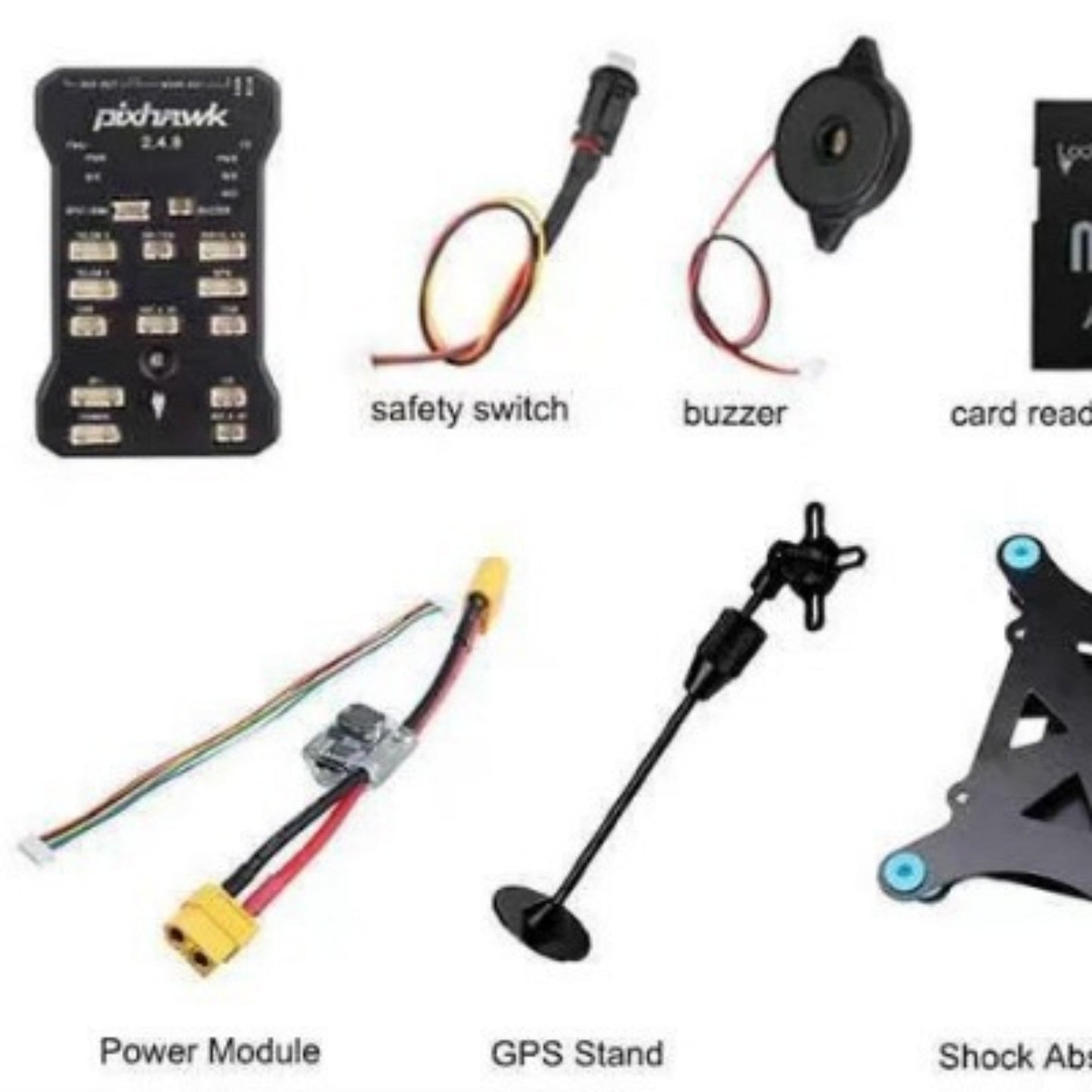 Soporte amortiguador de control de vuelo Pixhawk 2.4.8 Módulo de alimentación GPS M8N