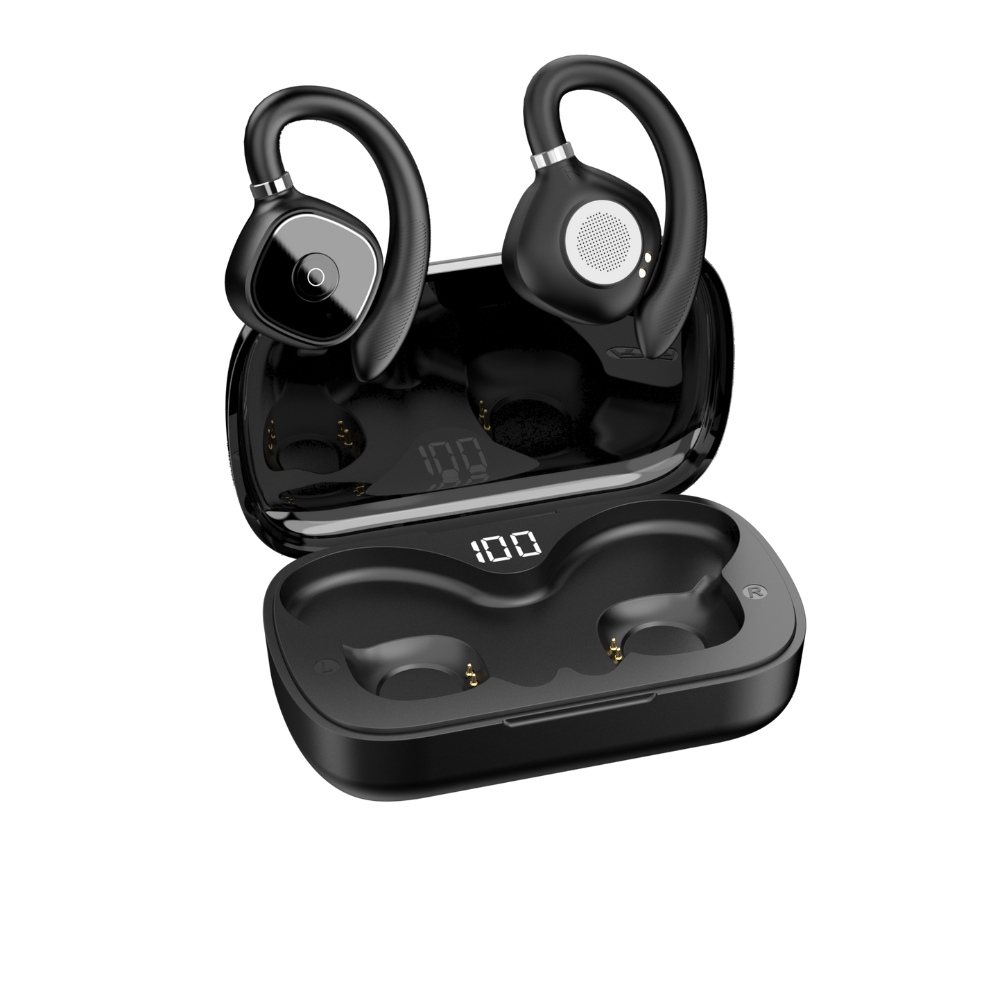 Auriculares de música Bluetooth de conducción aérea con gancho para la oreja