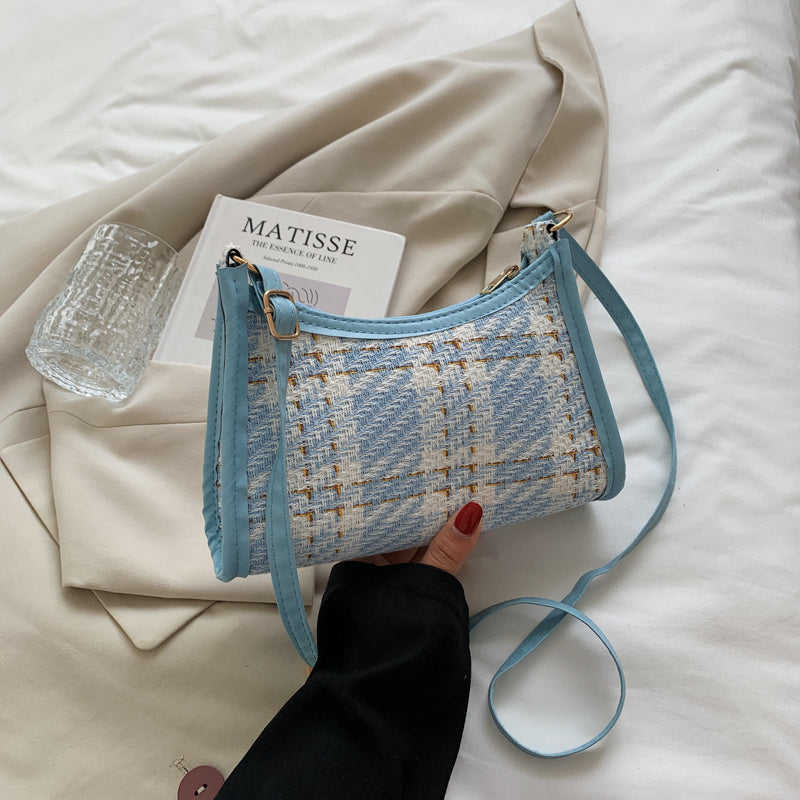 Sac bandoulière sous les aisselles à une épaule en peinture à l'huile pour femmes, sac à bandoulière décontracté de couleur avec fermeture éclair