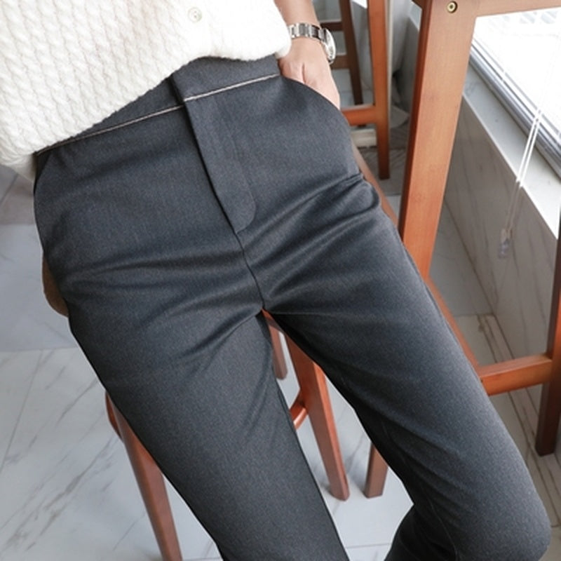 Pantalon Femme Coupe Droite Ample Slim Carotte