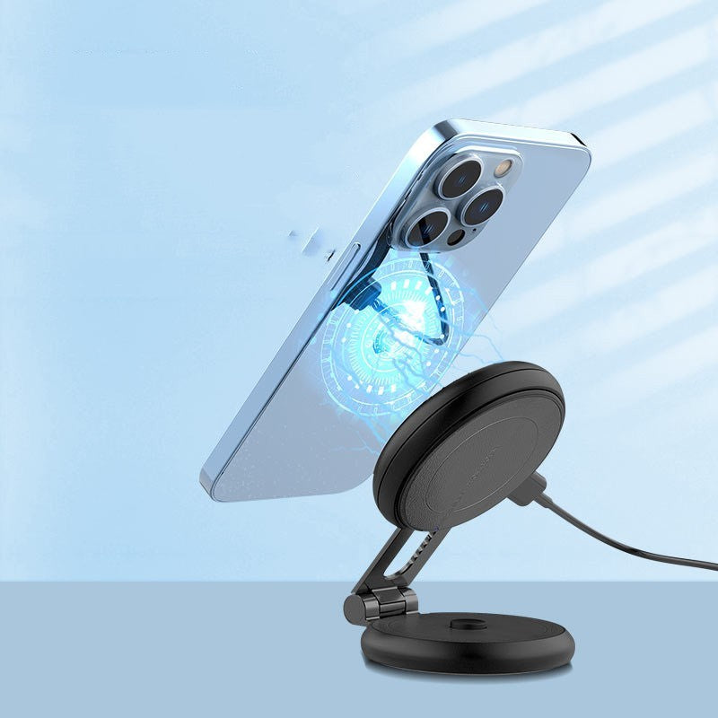 Support de téléphone portable automobile flottant pliable rotatif