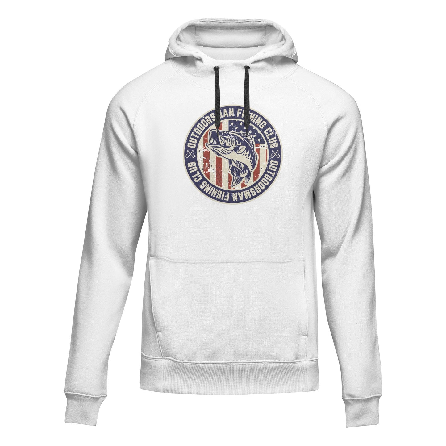 Sweat à capuche unisexe patriotique du club de pêche Outdoorsman