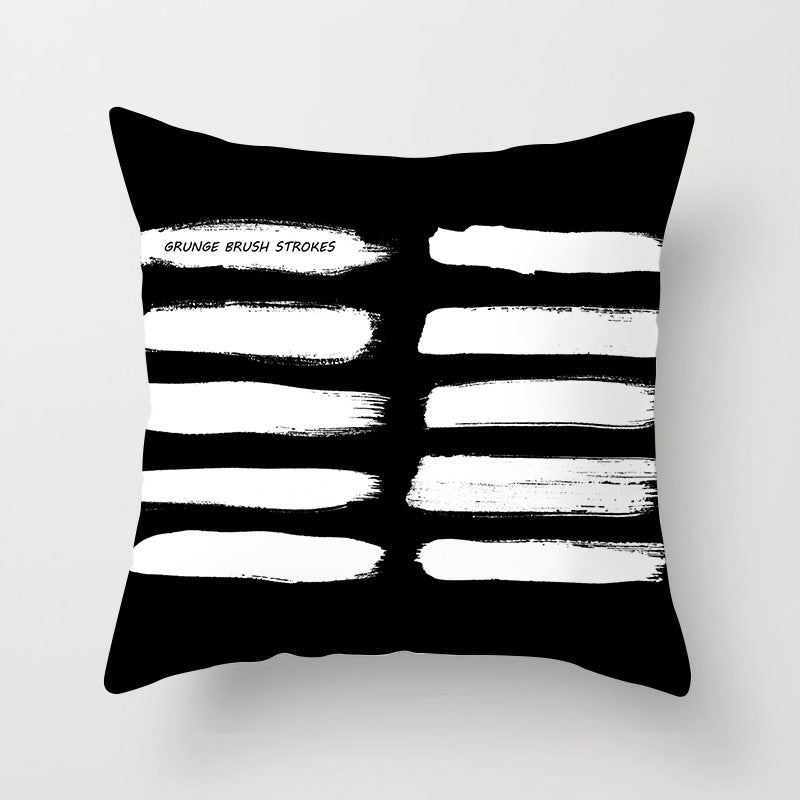 Housse de coussin de canapé abstraite géométrique moderne pour articles ménagers automobiles