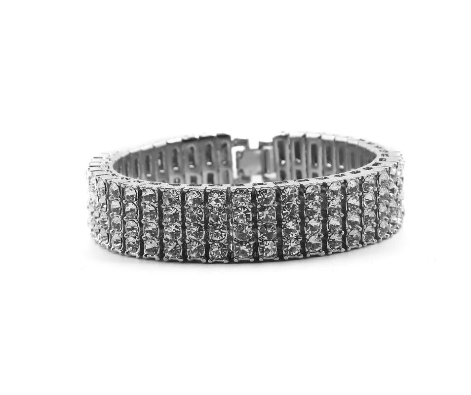 Bracelet de tennis 4 rangs