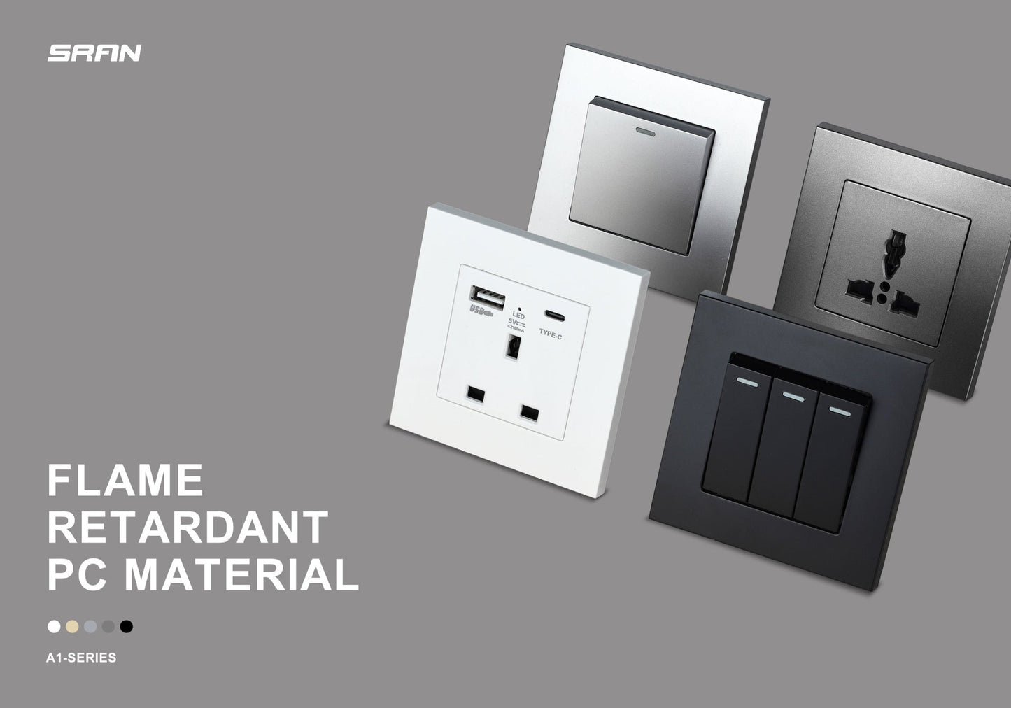 Enchufe de pared tipo alemán con doble USB