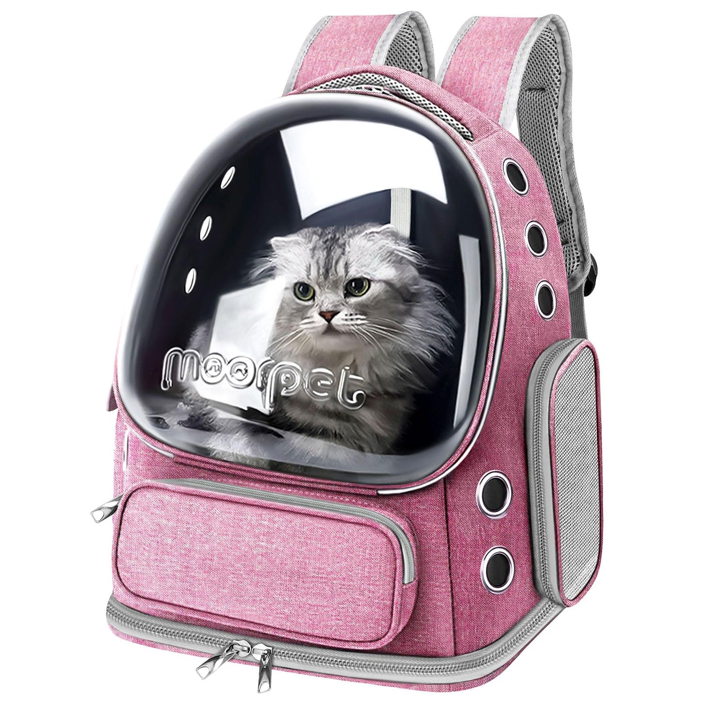 Travel with your pet in comfort and style using the Breathable Cat Bubble Backpack Carrier