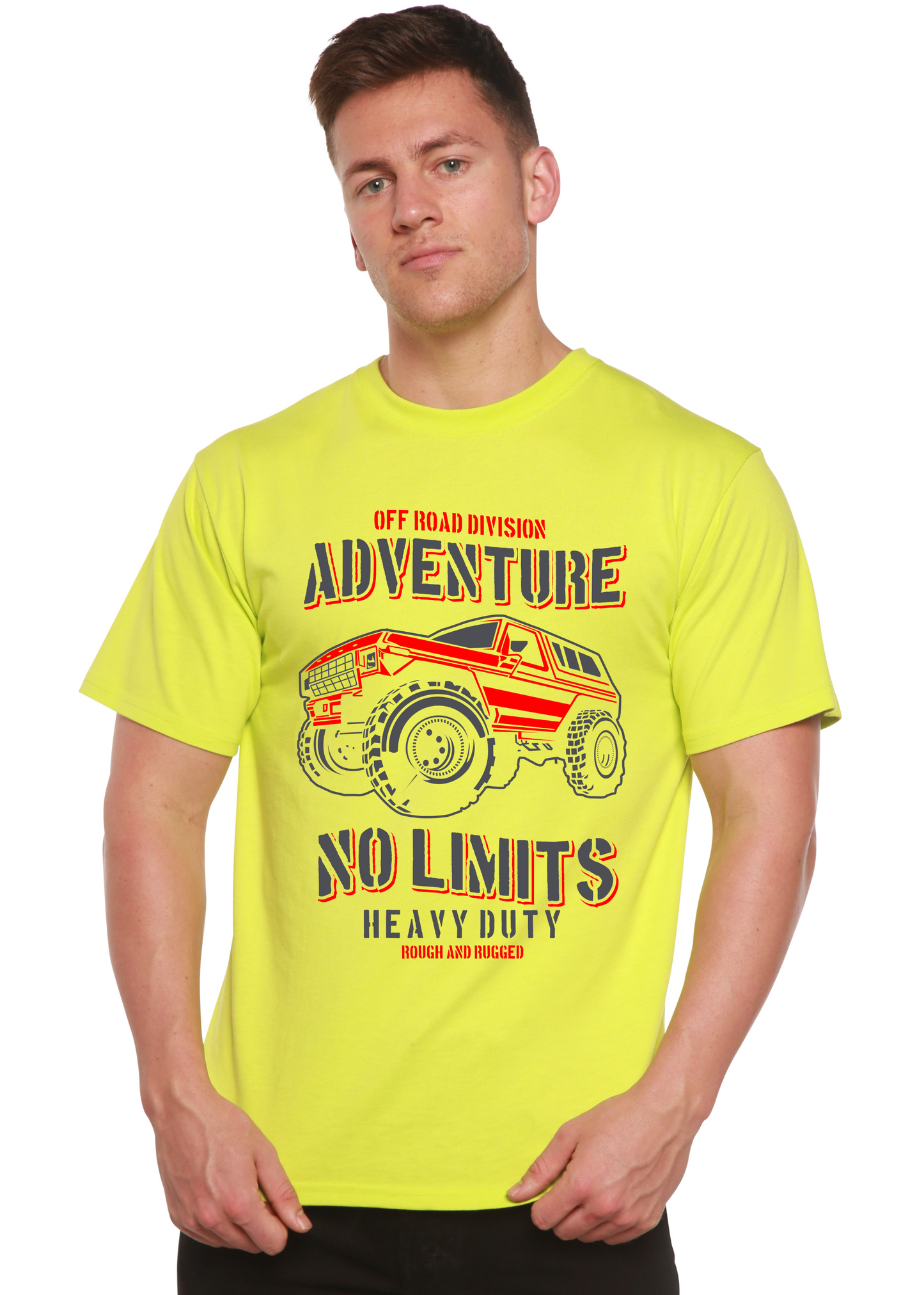 T-shirt graphique à manches courtes en viscose de bambou/coton biologique pour homme No Limits Spun Bamboo®